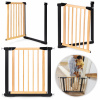 ECOTOYS Bezpečnostná zábrana 74-80 cm na schody a dvere kov drevo