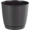 Prosperplast Kvetináč Ratolla Round 25 cm umbra