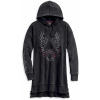 Winged Logo & Roses Pullover Tunic Hoodie Dámska bunda - M