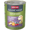 GRANCARNO Superfoods jahňacie,amarant,brusnice,los.olej 800 g pre psov