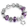Girly Fialový náramok s príveskami Roxy BT003/PURPLE