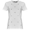 Karl Lagerfeld Tričká s krátkym rukávom RHINESTONE KARL T-SHIRT Biela