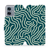 Flipové pouzdro Mobiwear - Motorola Moto G54 5G / Moto G54 5G Power Edition - VA61S Béžové linky (Knížkové flip pouzdro, obal, kryt na mobil Motorola Moto G54 5G / Moto G54 5G Power Edition - VA61S Bé