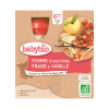 4x BABYBIO Kapsička jablko, jahoda, vanilka 90 g