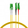 Fiber kábel LC/APC-E2000/APC, 1m Duplex OS2(9/125µm), LSOH, 3mm, žltý