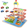 Wooden Toys drevená garáž parking