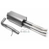 TATechnix športový tlmič výfuku 2x76mm Audi A4 B5 Limuzína (8D2) - 1.6+1.8+1.8T+1.9TDI