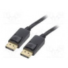 Kabel DisplayPort 1.2,HDCP 1.3 PVC černá