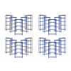 Trestles Balíček 20xSUPER HIT - Policový regál 1800x900x400 Farba: modrá