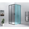GELCO SIGMA SIMPLY BLACK sprchové dvere posuvné pre rohový vstup 900 mm, sklo Brick GS2490B
