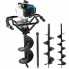 Obojručná motorová zemná vŕtačka 5,2HP + 3 vrtáky 150-200-250mm