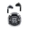Acefast bezdrôtové slúchadlá T8 – Bluetooth 5.3, USB-C, AI redukcia šumu hovorov, IPX4, digitálny displej, 480 mAh, Bright Black
