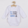 Body s potlačou New Baby 50% MAMIČKA + 50% Otecko - 100% JA modré, 86 (12-18m)