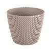kvetináč 15,7cm SPLOFY DSP160-7529U mocca plastový PROSPERPLAST
