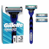 Holiaci strojček na žiletky Gillette MACH3 nerezová oceľ 3 ks