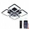 Lampa sufitowa z wiatrakiem Fan Kvart čierna LED 4 svetelné body 65 W