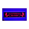 LED tabuľa AMSTERDAM RED STREET nad posteľ s podsvietením kabíny TIR LKW