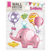 Samolepiaca dekorácia - Wall decor Slon 30,5 x 38 cm