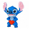 3D KOCKY VEĽKÁ FIGÚRKA STITCH MODRÁ SADA KOCKOV 3454 DIELOV