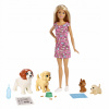 Bábika Barbie Opatrovateľka psov FXH08