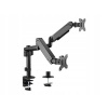 GEMBIRD NASTAVITEĽNÉ STOLOVÉ RAMENO/DRŽIAK PRE 2 MONITORY 17-32, 100X100MM (Gembird MA-DA2P-01 TV držiak 17-32