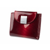 Peňaženka - Moretti Peňaženka Prírodná koža Red AC44 - Dámsky produkt (Dámske kožené portfólio lak s kryštálmi RFID)