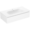 Mexen Orio, kúpeľňová skrinka 90 cm s umývadlom Vela, 1 zásuvka, biela matná, 91A10-09023-1-BF01-W23M01
