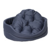 Pelech DOG FANTASY ovál s vankúšom tmavo modrý 60 cm
