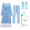 Dievčenský kostým - Elza Land of Ice 2 Frozen Elsa Dress 128 (Dievčenský kostým - Elza Land of Ice 2 Frozen Elsa Dress 128)