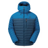 Mountain Equipment pánska páperová bunda Earthrise Hooded Jacket | farba: Dusk/RedRock, veľkosť: XXL