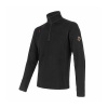 SENSOR MERINO UPPER pánská mikina krátký zip černá 12110042-01