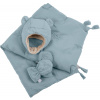 7AM Enfant komplet AIRY BLUE (0 – 6 mes.) – čiapka, rukavice, deka 889427005825