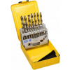 Vrtak, vrtáky - Dewalt 19-dielna kovová vŕtačka obsahujúca HSS-G 1-10 mm vŕtačky-DT5923 (Dewalt DT5923 HSS-G kovové vŕtačky 19ks)