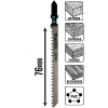 MAKITA B-10 A-85628 Pilový plátok pre priamočiare píly na drevo a PVC 5 ks v balení Dĺžka plátku pracovná / celková: 76mm / 105 mm