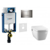 Geberit SET Kombifix 110.302.00.5+ WCzávesné Tece One sprch.Rimless+sedSC+Sigma30 ChrL/Chr 110.302.00.5 NT6