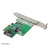 AKASA PCIe karta USB 3.2 Gen 2 interný konektor AK-PCCU3-06