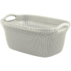 Kôš Curver® KNIT 3677 40L, krémový, 60x27x39 cm, na bielizeň, prádlo