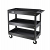 Awtools Dielenský vozík s 3 policami 130g Black