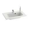RAVAK CHROME 60 x 49cm umývadlo, s otvorom, s prepadom, liaty mramor, XJG01160000