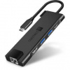 USB Hub Connect IT USB-C/RJ45, HDMI, 2x USB 3.2, USB-C PD 100W (CHU-8020-AN) sivý