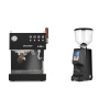 Ascaso Steel DUO PID PLUS, Black&Wood + Eureka Atom Specialty 65, black