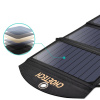 AppleMix Solárna nabíjačka CHOETECH pre Apple a ďalšie zariadenia 19 W - 2x USB-A (5 V / 2,4 A) - skladacia - sivá