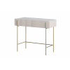 BOGART Toaletný stolík Malmi 100 cm so zásuvkami FARBA: kašmírová / crema bianca / zlatá s nožičkami