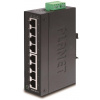 Planet ISW-801T, 8x 10/100, DIN, IP30, rozšírený teplotný rozsah -40~75°C, IEEE 802.3az (EEE), EFT+ESD