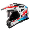 LS2 Helmets LS2 MX702 PIONEER II NAMIB WHITE BLUE RED-06 - 3XL