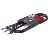 Stagg SYC2/MPS2P E, kabel mini stereo JACK/2x JACK, 2m