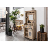 Bighome - IRON Vysoký mango bar 75x35x170 bielený, lakovaný