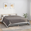 vidaXL Záťažová prikrývka šedá 235x290 cm 11 kg látka - Sivá - 175577-109809