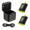 Telesin 3-slot Box nabíjačka na GoPro Hero 9 / Hero 10 + batérie 2ks GP-BNC-901