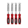 Sada 4 sekáčů: 6, 12, 18, 25 mm, ocel CrV DEDRA 06C045